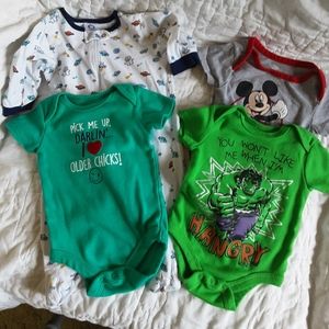 Various brands 4 pcs 0-3 months